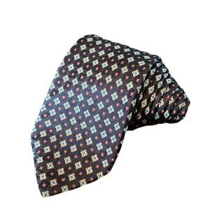 Hugo Boss 60 x 3.5 Brown Geometric Shapes Mens Neck Tie